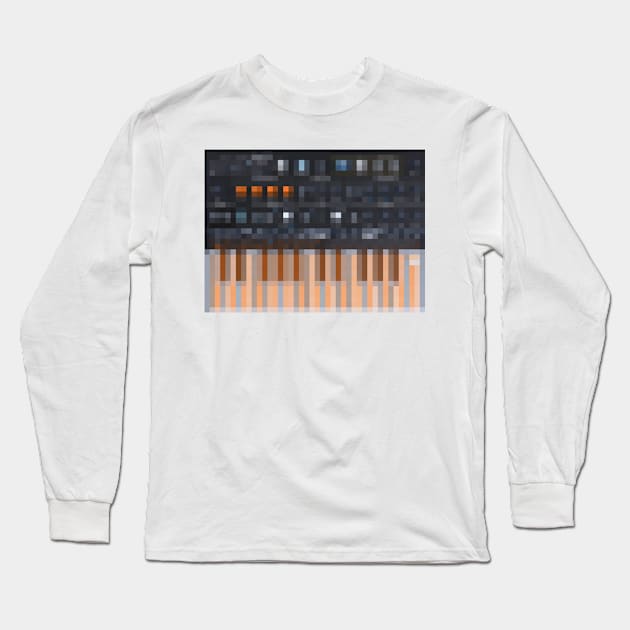 MicroFreak Synth Pixelart Design Long Sleeve T-Shirt by DankFutura